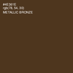 #4E361E - Metallic Bronze Color Image